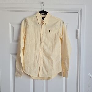Ralph Lauren Light Yellow Striped Shirt